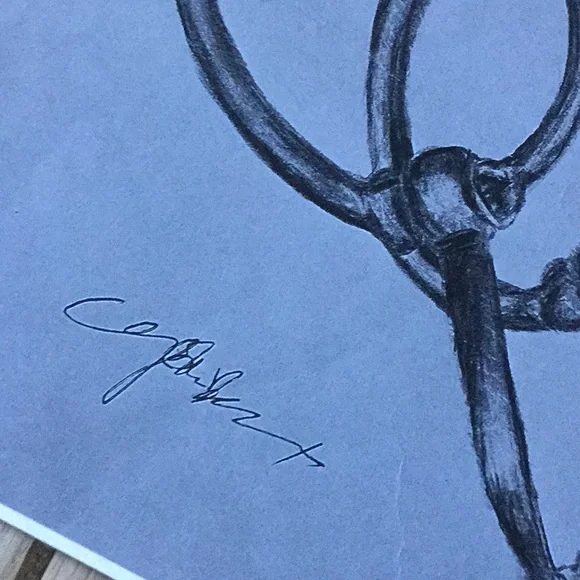 Artwork print paper black white cowgirl wester headstall bit western cowboy - Picture 3 of 5